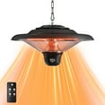 thumbnail image 2 of CozyHome Electric Infrared Hanging Heater for Outdoor Use, 1500W Patio Hanging Heater with 3 Adjustable Modes, IP55 Waterproof Ceiling Heater for Porch, Garage, Balcony, Black, 2 of 8
