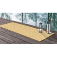 thumbnail image 2 of Jill Zarin Outdoor Collection Area Rug - Turks and Caicos (2' x 8' Runner Yellow Ivory/Ivory), 2 of 4