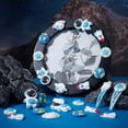 thumbnail image 5 of 50pcs Cosmos Resin Cabochons 5 Styles Astronaut Spaceship Charms Flatback Resin Tiles, 5 of 6
