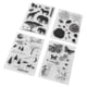 thumbnail image 5 of Sello transparente de 4 Uds., diseño único, sellos transparentes reciclables de operación Simple para tarjetas DIY, manualidades para álbumes de recortes, 5 of 5