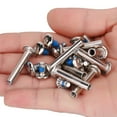thumbnail image 1 of Inline Skate Replacement Skating Screws 10pcs  Durable Wheel Axles Hardware for  Front Rear Wheels Iron Material 31mm 36mm Options, 1 of 7