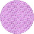 thumbnail image 1 of Ahgly Company Machine Washable Indoor Round Transitional Blossom Pink Area Rugs, 5' Round, 1 of 7