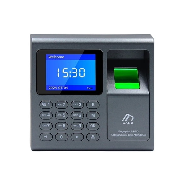 Mini Portable Fingerprint Time Attendance Absence Machine 1000 Users RFID Access Control Office Fingerprint/Card/Password Unlock ,Easy Operate