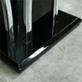 thumbnail image 4 of Bowery Hill Contemporary Glass Top End Table in Glossy Black, 4 of 5