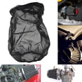 thumbnail image 4 of Cold Air Intake Filter Cover, Thickened Dust-proof Water-proof Motorcycle Universal Air Intake Cover Filter Sock Compatible with Harley Davidson Touring, for High Flow Cone Air Filter (L), 4 of 7