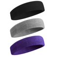 thumbnail image 1 of BEACE Bandas para el sudor Diadema deportiva para hombres y mujeres - Banda para el sudor de tela de rizo de algodón atlético que absorbe la humedad para tenis, baloncesto, correr, gimnasio, hacer eje, 1 of 5