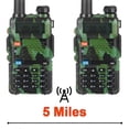 thumbnail image 3 of UV5R Walkie Talkie 5W Dual Band Ham Two Way Radio Vhf Uhf FM Radio Outdoor Handheld Transceiver wi, 3 of 4
