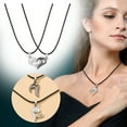 thumbnail image 2 of Xihbxyly Collar de Diamantes En Forma de Corazón, Elegante Colgante de Aleación, Regalo de Moda para El Día de La Madre, Longitud Versátil de 45+6 Cm, Perfecto para Cualquier Ocasión, Ideal para Muje, 2 of 7