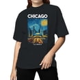 thumbnail image 2 of Chicago Graphic Women's Black T-Shirt, 2 of 3