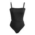 thumbnail image 3 of Traje de baño de bikini sin espalda flaco sexy de color sólido dividido de verano para mujer Fridja nalpqowj61521, 3 of 5