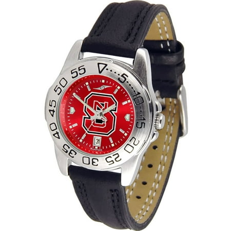 Iowa State Cyclones Ladies Watch - North Carolina State Wolfpack NCAA AnoChrome Sport Ladies Watch (Leather Band)