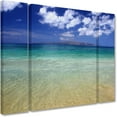 thumbnail image 2 of Trademark Fine Art "Hawaii Blue Beach" Canvas Art by Pierre Leclerc Three Panel Set, 2 of 3