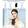 thumbnail image 2 of Compatible with iPhone 14 Plus Case with Screen Protector + Camera Lens Protector, Non Yellowing Clear Glitter Protective Phone Case, Slim for iPhone 14 Plus 6.7 Inch 2022 - Sparkle Black, 2 of 6