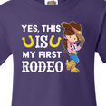 thumbnail image 4 of Inktastic Yes, this IS my First Rodeo- cowgirl in hat and boots Youth T-Shirt, 4 of 5