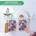 thumbnail image 4 of Yayeee Pot Holders Kitchen Heat Resistant with Pockets 7"x9.8" Cotton Oven Cooking Hot Pads, Soft Pinks Flowers, 4 of 7