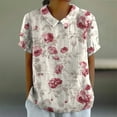 thumbnail image 2 of Blouses for women dressy casual Polyester Soft Clothing XXXXL Pink womens blouses, 2 of 4