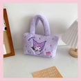 thumbnail image 1 of Bolso de mano de felpa Sanrio para mujer, bolsa de hombro, Kawaii, My Melody, Cinnamoroll, mochila de embrague, regalo para niña, 1 of 4