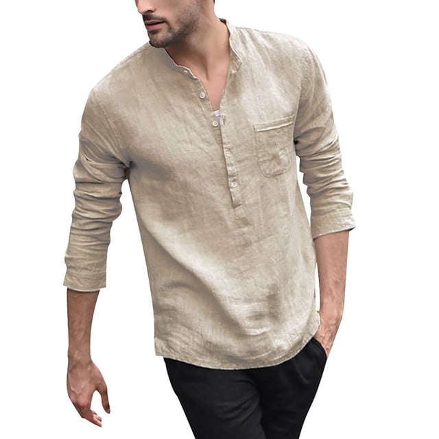 Men's Shirts Button Down Long Sleeve Solid Color Loose Ribbed Ruffles Brown Going Out Fall Tops size XXL