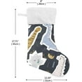 thumbnail image 2 of GZHJMY Christmas Stocking, Personalized Dinosaur Large Candy Stocking Hanging Gift, 2 PCS Xmas Stockings Decoration for Family Holiday Party Ornaments Decor Fireplace, 2 of 7