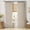Cream White, variant on Pinch Pleated Thick Linen Curtains 90 Inches Long 2 Panels for Living Room Bedroom, Linen Texture Memory Trained Drapes Pinch Pleat Rustic Farmhouse Window Curtains with Hooks&Rings, Taupe
