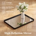 thumbnail image 4 of Gianna Anti-Fog Bathroom Wall Mirror – 22" x 30" Shatterproof Vanity Mirror with Rectangular Metal Frame, Black, 4 of 5
