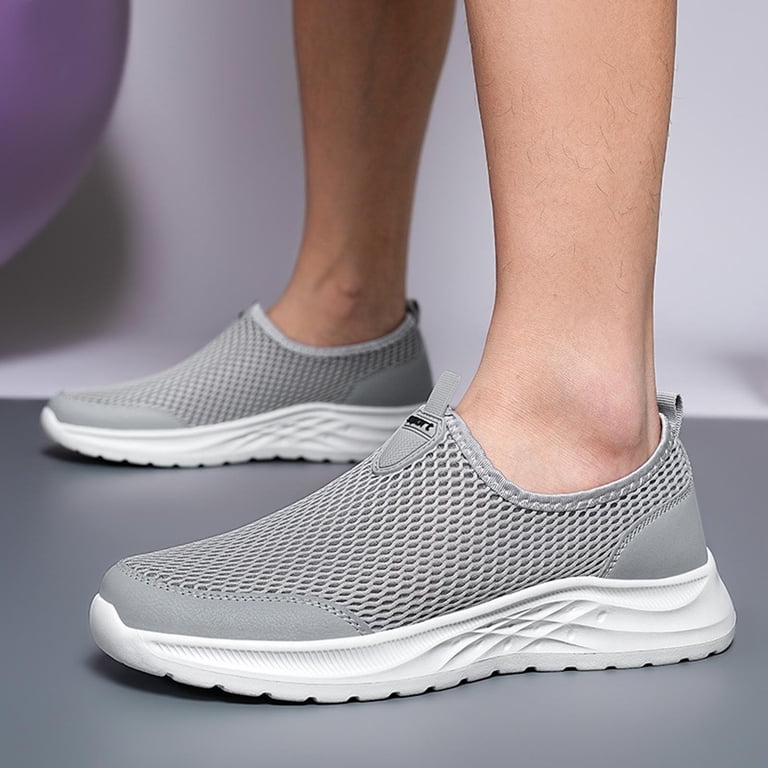 Men\'s Athletic Shoes Mesh EVA Slip On Running Tennis Sneakers Alpine Swiss Troy Mens Mesh Knit Slip On Sneakers Athletic  main image 4