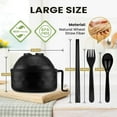 thumbnail image 2 of Microwave Ramen Cooker, 33Oz Wheat Fiber Ramen Bowl Set With Chopsticks And Spoon, For Office College Dorm Room Essentials Instant Lunch Ideal For Shin And Buldak Noodle On The Go, Dishwasher-Safe, 2 of 9