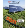 thumbnail image 4 of Cable para paneles solares VEVOR, kit de 15 m (50 pies) negro + 15 m (50 pies) rojo, cable de extensión para paneles solares de 6 mm² (10 AWG), cable de cobre estañado fotovoltaico, 4 of 9