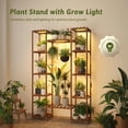 thumbnail image 4 of Soporte para plantas GENTINGBRO para interiores con luces de cultivo, 158 cm de altura, 12 niveles, 4 of 7