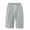 Gray, variant on Mlzmgr Mens Shorts Knit Elastic Waisted 11 Inch Inseam Shorts Causal Daily Wear Shorts Solid Color S-3XL