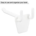 thumbnail image 3 of Unique Bargains 2 Inch Plastic Pegboard Hooks Fits 1/4 Inch Holes Pegboards, 50 Count, 3 of 7