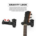 thumbnail image 3 of Guitar Wall Mount Hanger Self Locking Holder Display Rack Instrument Accessories For Acoustic Electric Guitars Bass, 3 of 8