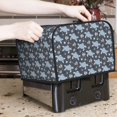 thumbnail image 6 of KLL Turtle Print 4 Slice Toaster Dust Covers Kitchen Small Appliance Cover with 2 Pockets,Can hold Jam Spreader Knife & Toaster Tongs (12.4 x 10.6 x 8.2), 6 of 6