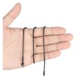 thumbnail image 5 of 1 cadena para hombres, collares de cadena para hombres, collar de cadena para hombres, mujeres y niños, 2,0 mm x 50 cm (negro), 5 of 5