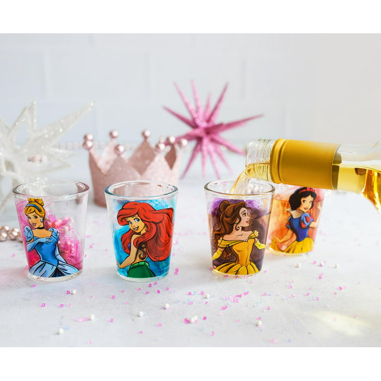 Disney Princess 4 Shot Glass Set
