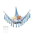 thumbnail image 1 of 2 Pcs Grand Filet en Filet pour Jouets Tresses Triangles Design Creux Filet pour Animaux en Peluche Fournitures Ménagères, 1 of 10