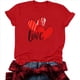 thumbnail image 1 of RKSTN Valentine's Day T Shirts for Women Cotton Oversized Crewneck Heart Graphic Print Short Sleeve Shirt Pullover Tops Womens Casual Valentine Print Round Neck Regular Fits Comfy Summer Tee Shirts, 1 of 8