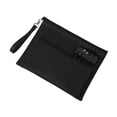 thumbnail image 2 of Organizador de cables de viaje, bolsa de viaje con cerradura de contraseña, bolsa de almacenamiento con cerradura para accesorios de 2 capas, cartera Negro, 2 of 8