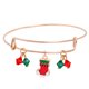 thumbnail image 1 of Brazalete navideño para mujer, dijes navideños, acabado brillante, pulseras navideñas, 1 of 5