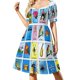 thumbnail image 3 of Vestido de manga corta El cuervo de Edgar Allan Poe Vestido largo de verano para mujer Vestido de verano para mujer 2025, 3 of 7