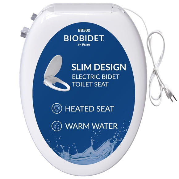 Asiento de inodoro Bio Bidet BB500 eléctrico con agua tibia y asiento calefaccionado