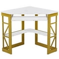 Gold Triangle Corner Desk, Office/Computer/Writing Desk for Student ...