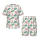 thumbnail image 1 of Balery Lotus Flower Conjunto de Pijama Infantil de Manga Corta con Estampado – Ropa de Dormir de Algodón Suave-Large, 1 of 6