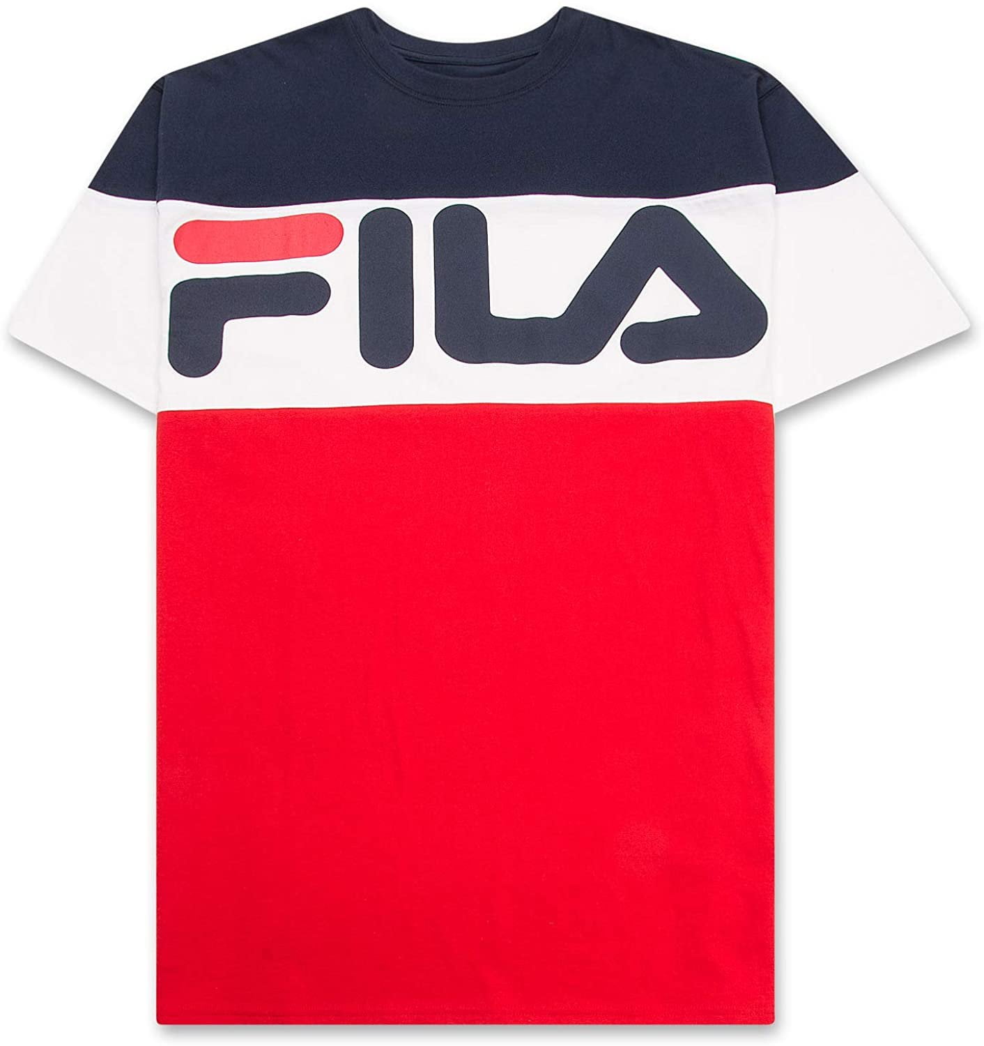 Tall Crewneck Men Shirt Navy White 