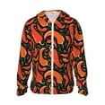 thumbnail image 1 of Lsque Red Hot Chili Pattern UPF 50+ Lightweight Sun Protection Men's Women's Long Sleeve Shirt, Hoodie Performance -Small, 1 of 7