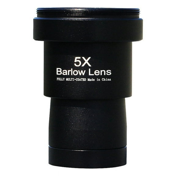 1.25 Inches 5X Barlow Lens Fully Metal Green Film with M42 Thread for Standard Telescope Eyepiece Astronomy