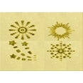 thumbnail image 1 of Ahgly Company Machine Washable Indoor Rectangle Transitional Yellow Area Rugs, 7' x 10', 1 of 7