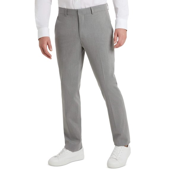 Men's Techni-Cole Suit Separate Slim-Fit Pants Color: Light Grey Size: 30x30