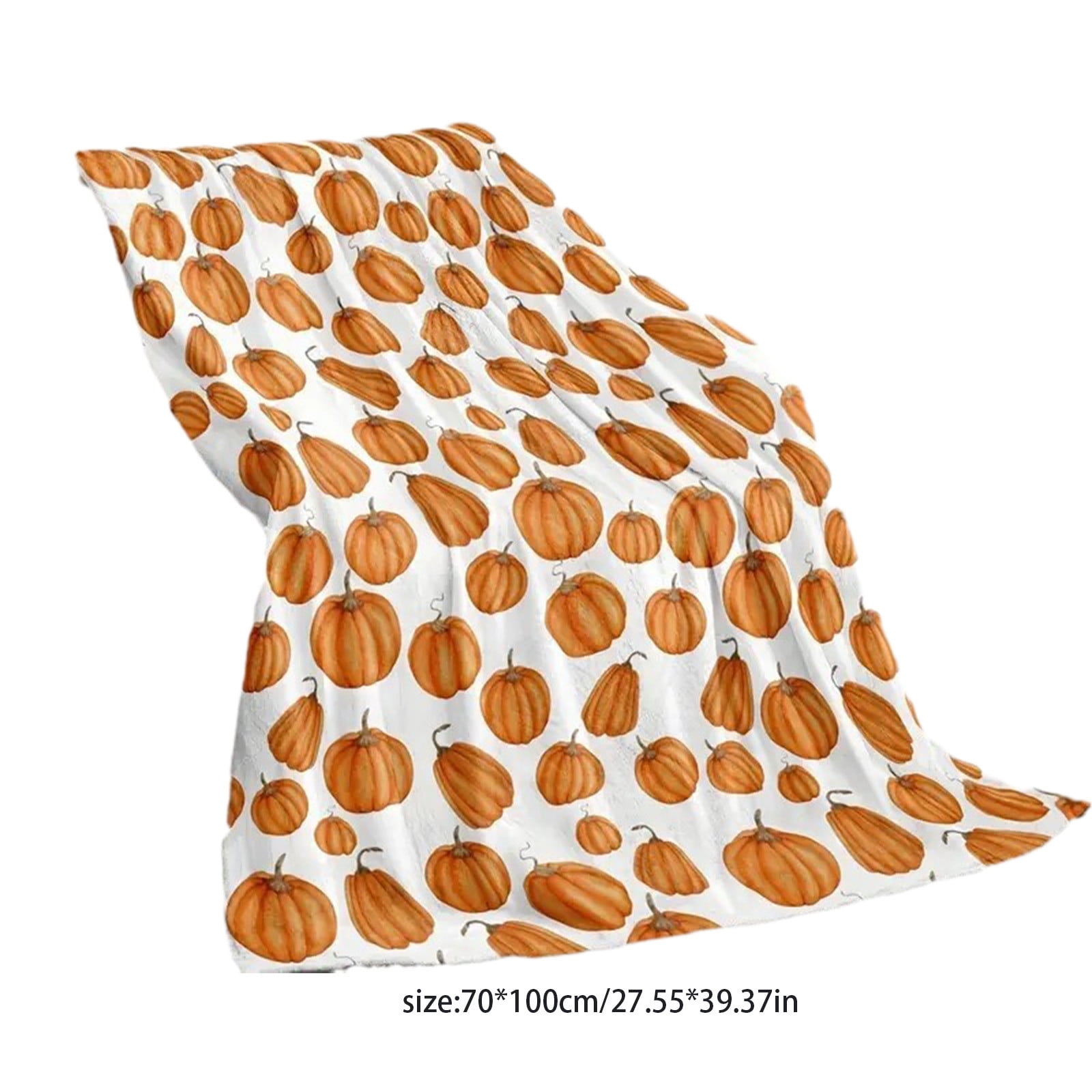 Tupukom Fall Blanket Pumpkin Fall Throw Blanket Pumpkin Branches Soft Fall Throw Carpet Thanksgiving Fuzzy Picnic Carpet for Room Bed Chair Outdoor