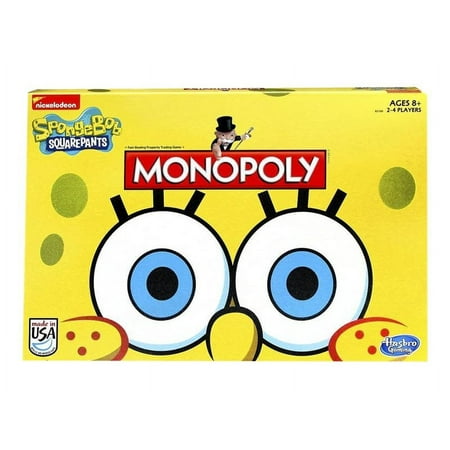Hasbro - Monopoly Game SpongeBob SquarePants Edition - board game, strategy game